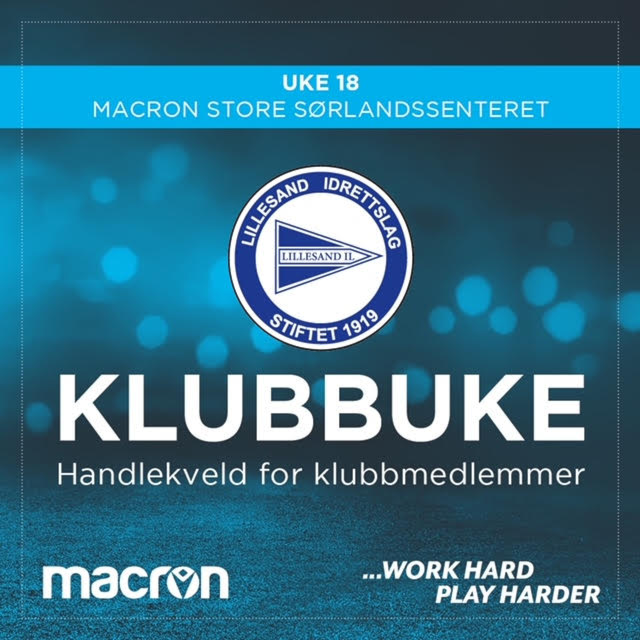 Klubbuke for Lillesand IL i uke 18